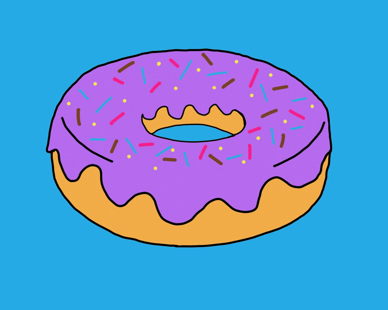 One donut.